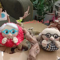 عروسک پدر بزرگ و مادر بزرگ ۱۲سانتی