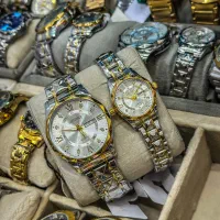 ساعت ست سیکو دو تقویمه/شیشه منشوری/قفل پروانه ای