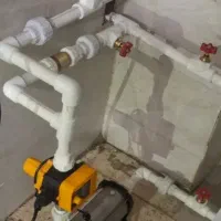 نصب پمپ و منبع ذخیره
