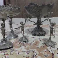 میوه خوری شکلات خوری و جاشمعی سیلور