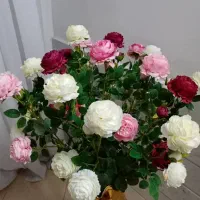 گلدان با گل های مصنوعی خارجی|گل مصنوعی|ورامین, ورامین|دیوار