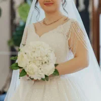 لباس عروس شیک و زیبا|لباس|رشت, گلباغ نماز|دیوار