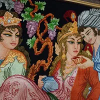 تابلو فرش دستبافت تبریز|تابلو فرش|آفتاب, |دیوار