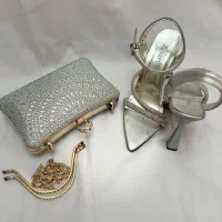 کفش مجلسی نقره ای سالم|کیف، کفش، کمربند|تهران, امامت|دیوار