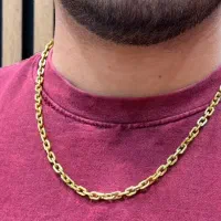 زنجیر طلای مردانه طرح هرمس