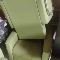 مبل چرم و پارتیشن چوبی|مبلمان خانگی و میز عسلی|اردکان, |دیوار