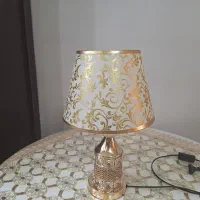 آباژور رومیزی طلایی