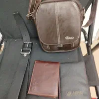 کیف دوشی وکیف جیبی و کمربند وعینک