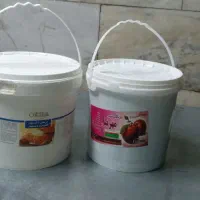 سطل خالی مربایی ده کیلویی|ظروف نگهدارنده، پلاستیکی، یک‌بارمصرف|گالیکش, |دیوار