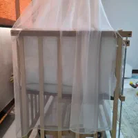 گهواره تمام چوب|تخت و صندلی بچه|گرمدره, |دیوار