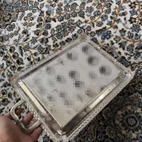 سینی پذیرایی برنجی|ظروف سرو و پذیرایی|اصفهان, ارزنان|دیوار