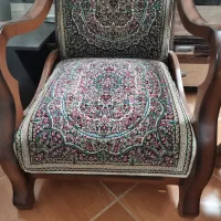 مبل قالی پشت بلند گل ریز