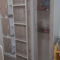 تخت نوجوان دوعدد همراه کمد و کتابخانه