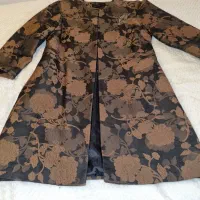 مانت کتی بلند ترک قهوه ای رنگ