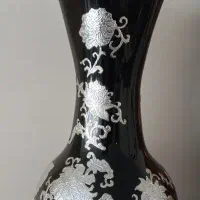 گلدان سرامیکی مشکی
