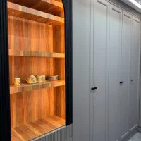 اجراکامل دکور  کمد دیواری کابینت تحویل ۱۴روزه|مصالح و تجهیزات ساختمان|آمل, |دیوار