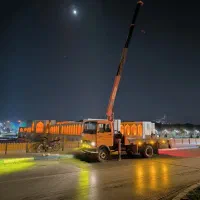 جرثقیل خاور کفی دار/ده 10 تن /دکل بلند/کل اصفهان.