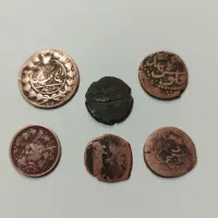 شش عدد سکه تاریخی|کلکسیون سکه، تمبر، اسکناس|اصفهان, قلعه طبره|دیوار