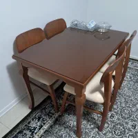 میزناهار خوری ۴ نفره تمام چوب راش فول طبی