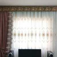 پرده حریر پذیرایی