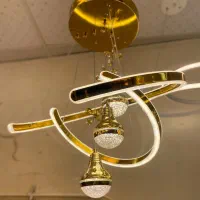 لوستر مدرن مدل دوحلقه‌ای  بزرگ 40×60