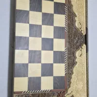تخته‌ نرد کلکسیونی منبت آباده/تخته نرد و شطرنج چوب