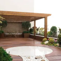 طراحی نما کابینت آلاچیق روف گاردن نرده استیل