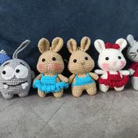 عروسک های بافتنی  زیبا و فانتزی