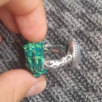 انگشتر اصل یمن عقیق کبود