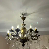 لوستر برنز سنگین ،رنگ تیره آنتیک اصل نگین کاری شده