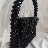 کیف مشکی مرواریدی