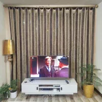 پرده ریسه ای لمه دارپذیرایی در حد نو