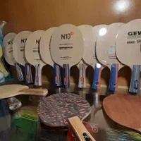 انواع راکت رویه چوب چسب کیف کفش پینگ پنگ تنیس|ورزش‌های توپی|اصفهان, جاوان|دیوار