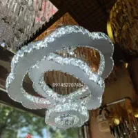 لوستر کریستالی سه طبقه
