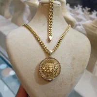 پلاک و زنجیر طلا