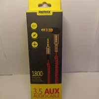 کابل AUX فنری با جک های فلزی ۳.۵ میلی متری