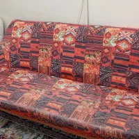 مبل هفت نفره پایه چوبی