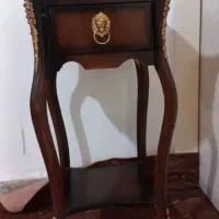 میز تلفن وساعت ایستاده منبت کاری