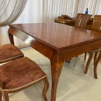 میز نهار خوری چوبی چهار نفره فوری