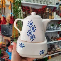 قوری سرامیکی وارمر دار