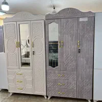 کمد عرض ۱۰۵ سفارشی ویترین آینه دار با اقساط ۲۴ماهه