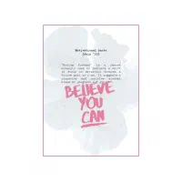 تیشرت طرح دار believe you can