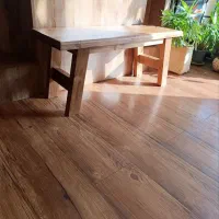 نیمکت چوبی طبیعی چهار پایه چوبی صندلی چوبی شیک