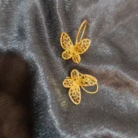 گوشواره طلا 2 گرمی طرح پروانه ای