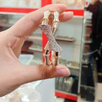 دستبند نقره ابکاری طلا