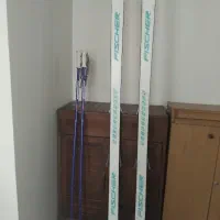 چوب اسکی fisher فیشر المان با  دو عدد باتوم