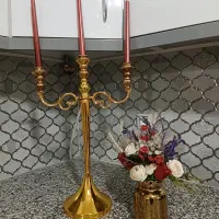 شمعدانی سه پایه فورتیک اصل همراه گلدان زیبا|صنایع دستی و سایر لوازم تزئینی|کوهدشت, |دیوار