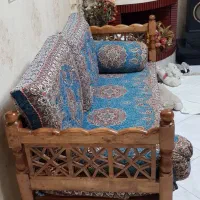 نیمکت چوبی سنتی درحد نو