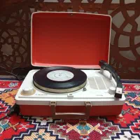 گرام قدیمی عتیقه انتیک کلکسیونی آهنی گرامافون