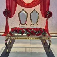 صندلی  گل آرایی  کف استیج   رقص نور